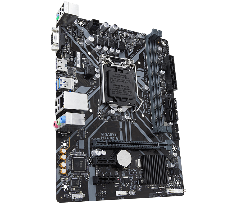 Дънна платка GIGABYTE H310M-H
