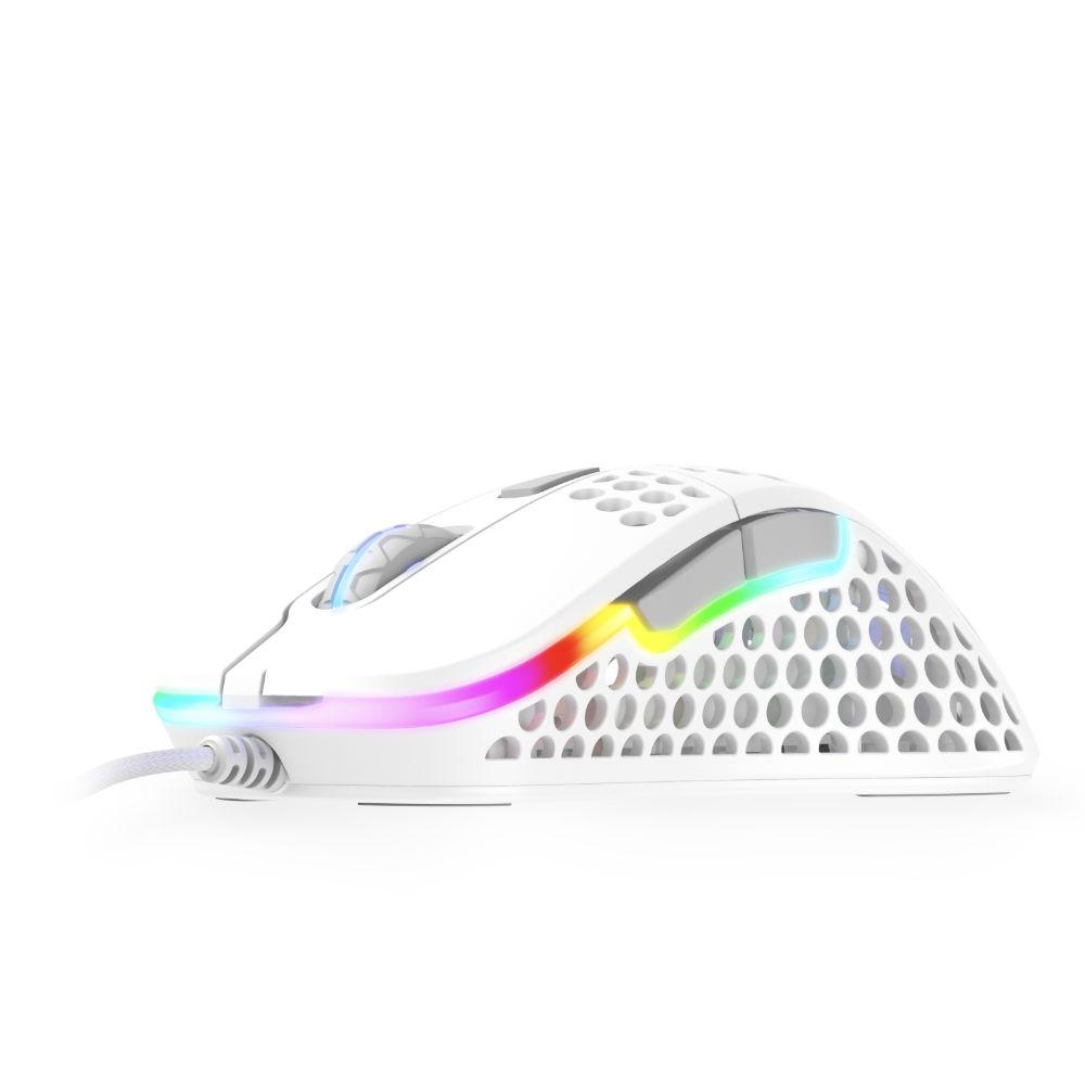 Геймърска мишка Xtrfy M4 White RGB