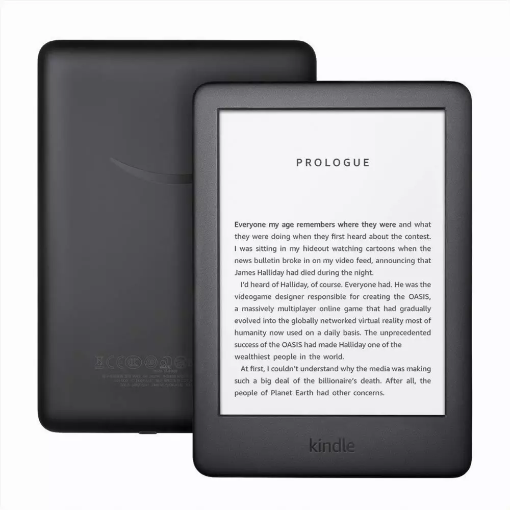 eBook четец Kindle Touch 2019, 6", 8GB, WiFi, 10 генерация, Черен