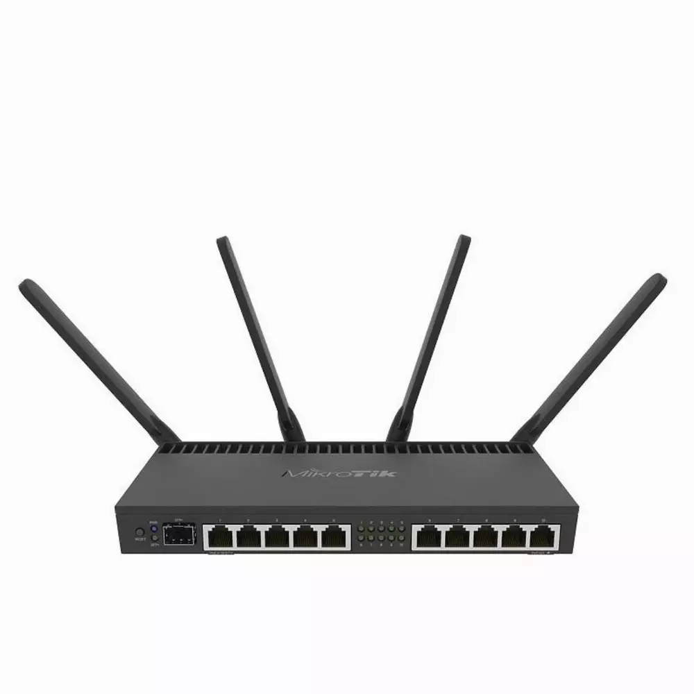 Безжичен рутер MikroTik RB4011iGS+5HacQ2HnD-IN 1 SFP+port WiFi