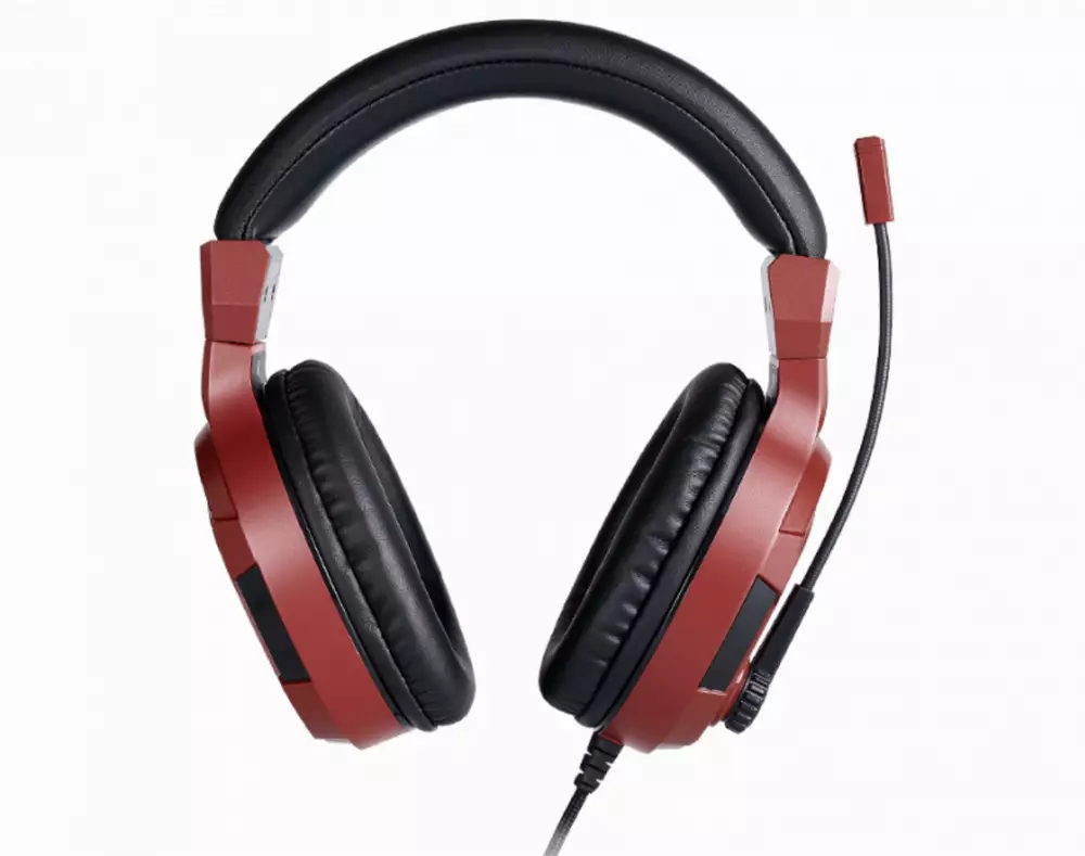 Геймърски слушалки Nacon Bigben PS4 Official Headset V3 Red, Микрофон, Червен