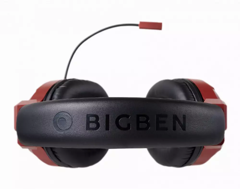 Геймърски слушалки Nacon Bigben PS4 Official Headset V3 Red, Микрофон, Червен