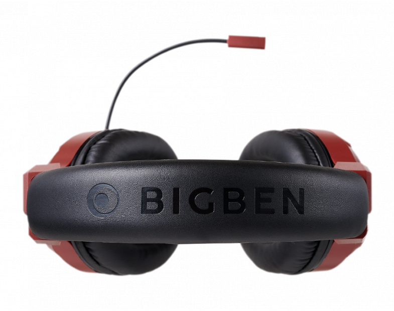 Геймърски слушалки Nacon Bigben PS4 Official Headset V3 Red, Микрофон, Червен
