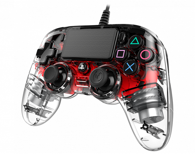 Жичен геймпад Nacon Wired Illuminated Compact Controller Red