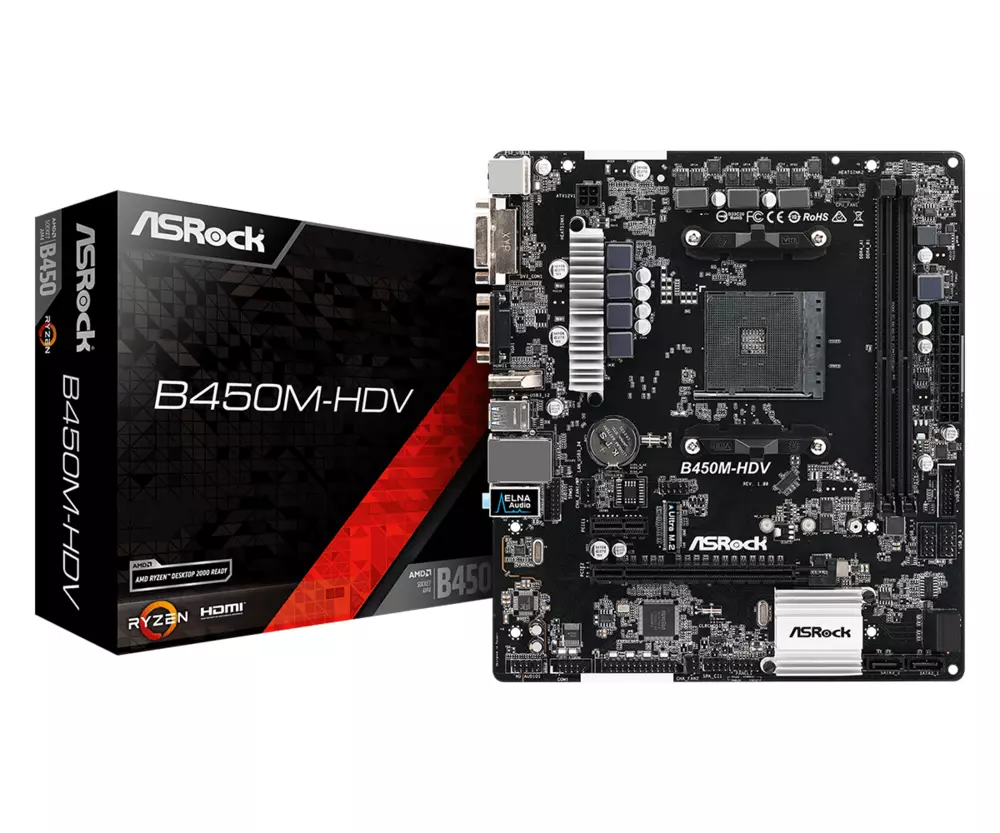 Дънна платка ASROCK B450M-HDV