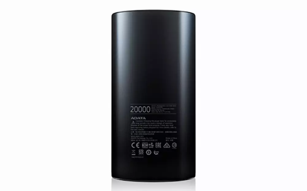 Външна батерия ADATA S20000D,20 000 mAh, черен - AP20000D-DGT-5V-CBK