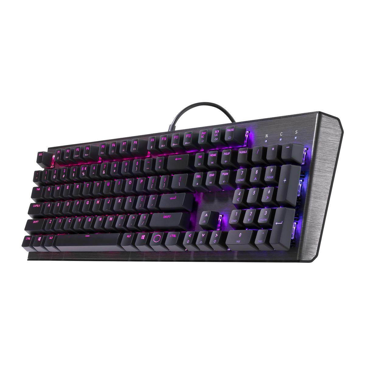 Gaming μηχανικό πληκτρολόγιο Cooler Master CK550 RGB με καφέ διακόπτες