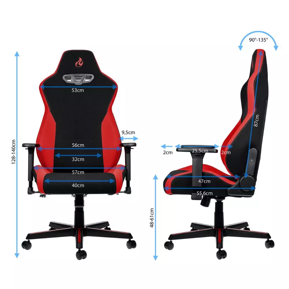 Геймърски стол Nitro Concepts S300, Galactic Blue