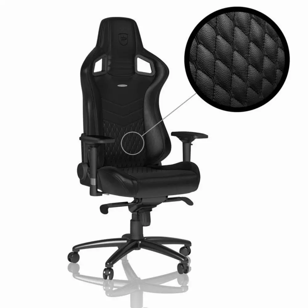 Геймърски стол noblechairs EPIC Real Leather, Black