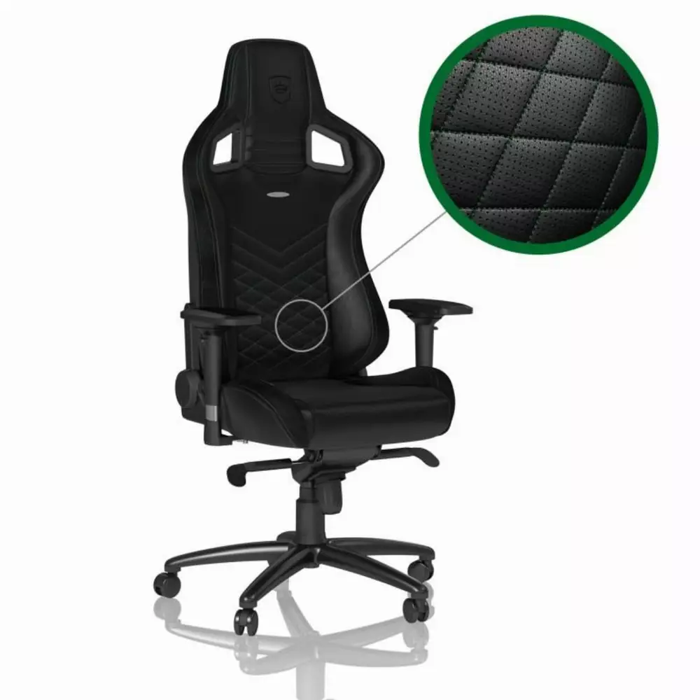 Геймърски стол noblechairs EPIC, Black/Green