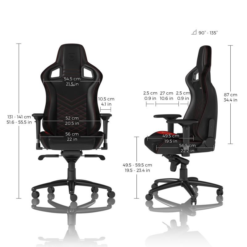 Геймърски стол noblechairs EPIC, Black/Red