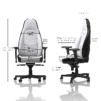 Геймърски стол noblechairs ICON, White/Black
