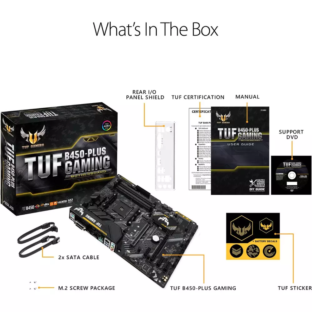 Дънна платка ASUS TUF B450-PLUS GAMING
