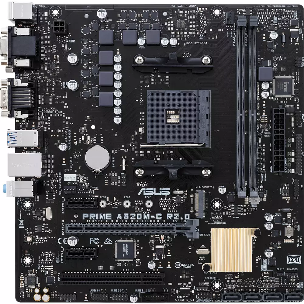 Дънна платка ASUS PRIME A320M-C R2.0