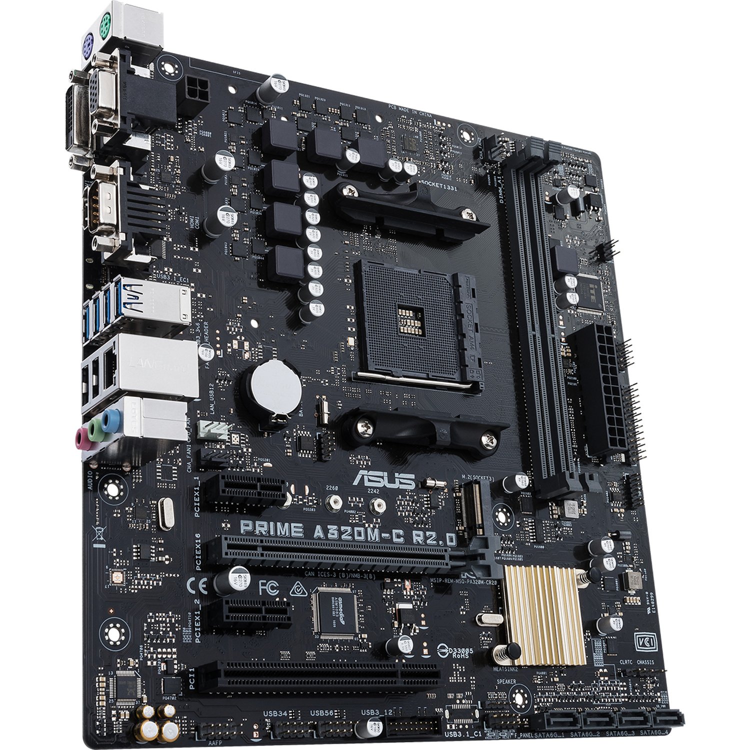 Дънна платка ASUS PRIME A320M-C R2.0