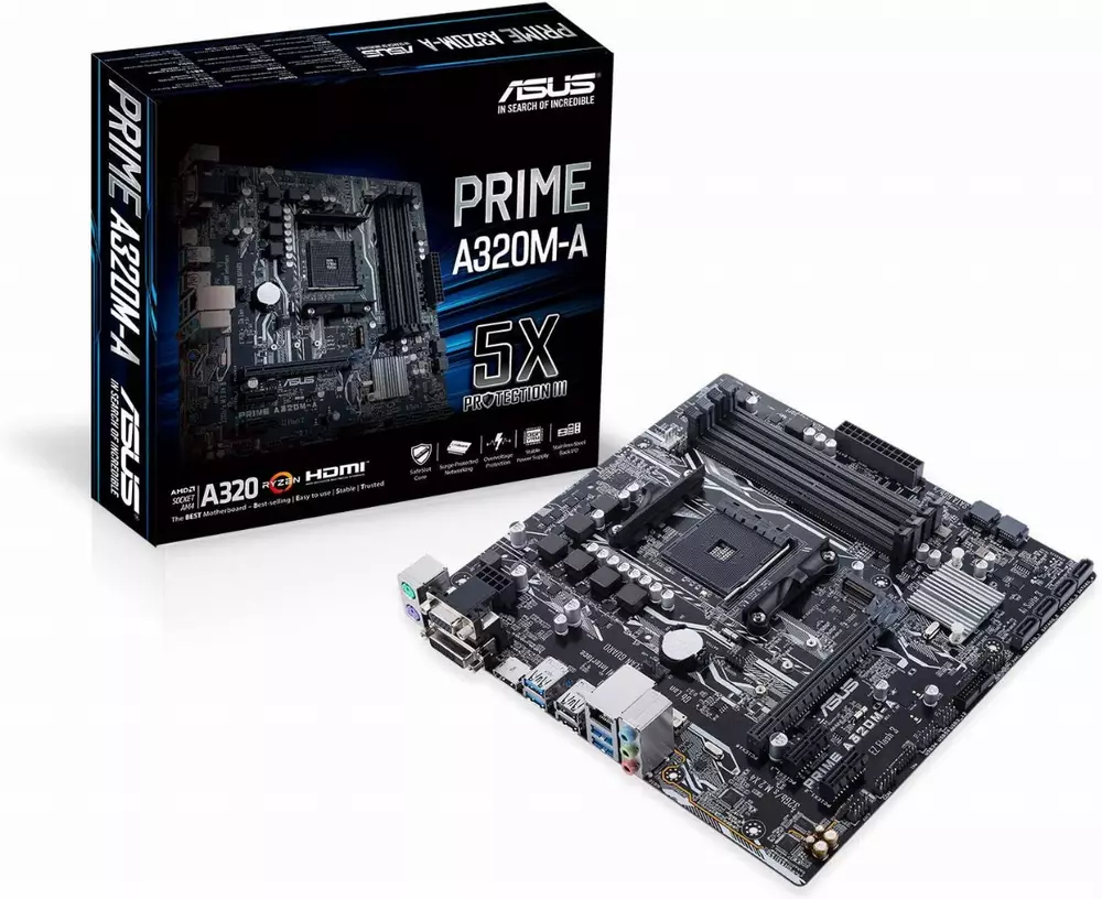 Дънна платка ASUS PRIME A320M-A 