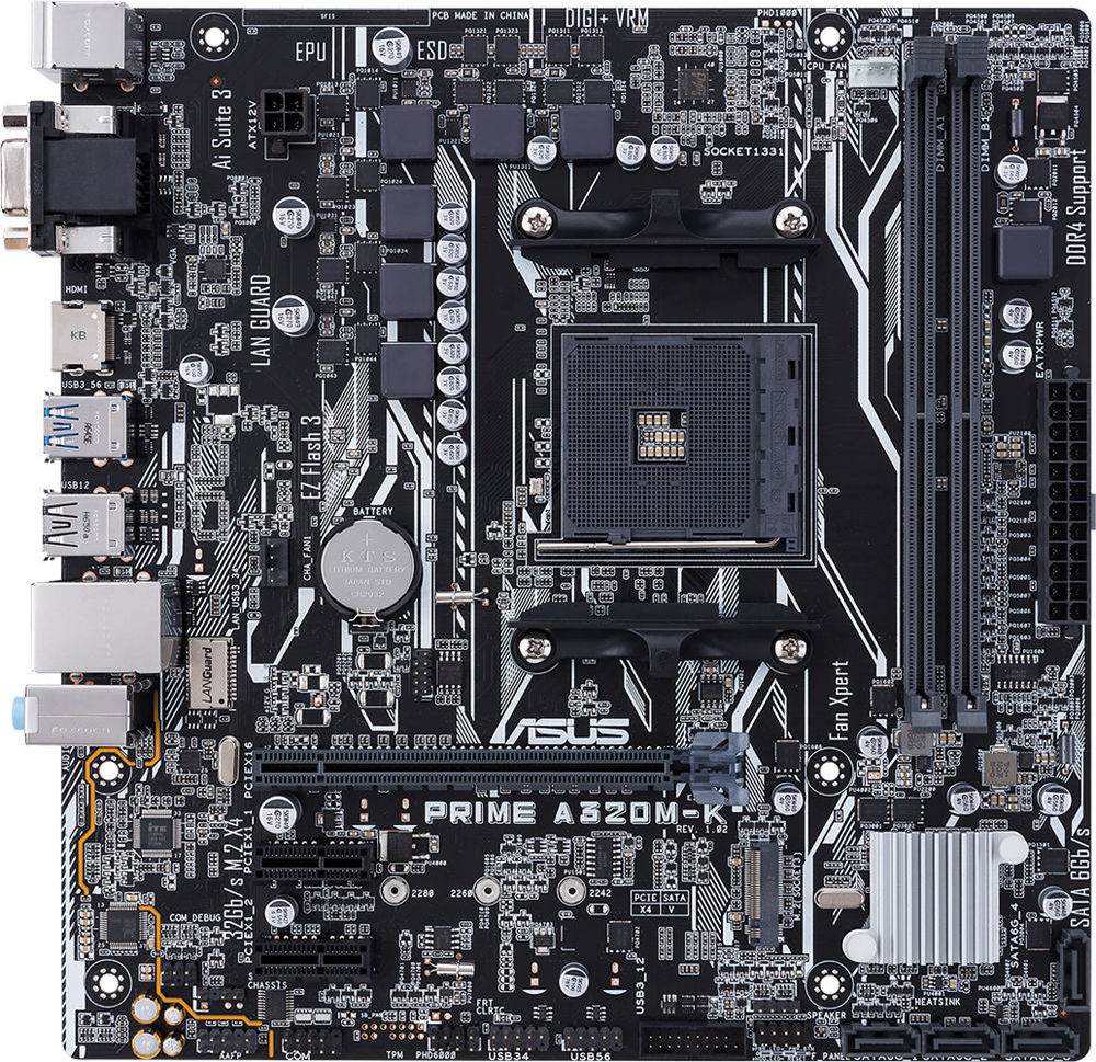 Дънна платка ASUS PRIME A320M-K/CSM 