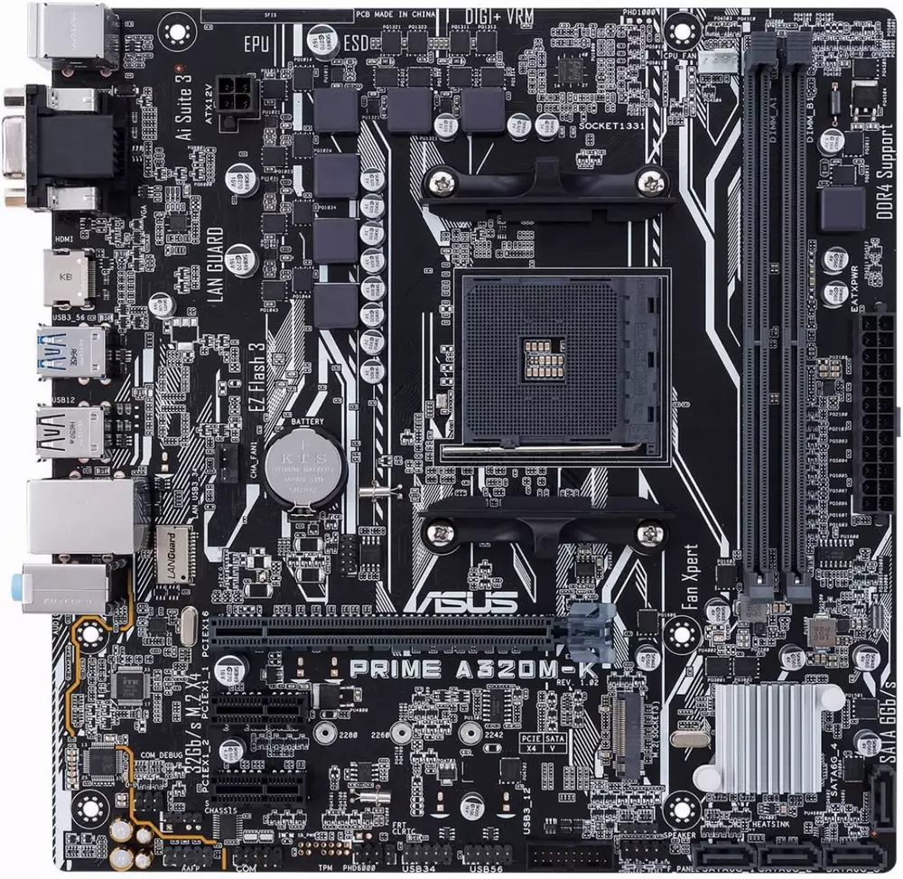 Дънна платка ASUS PRIME A320M-K