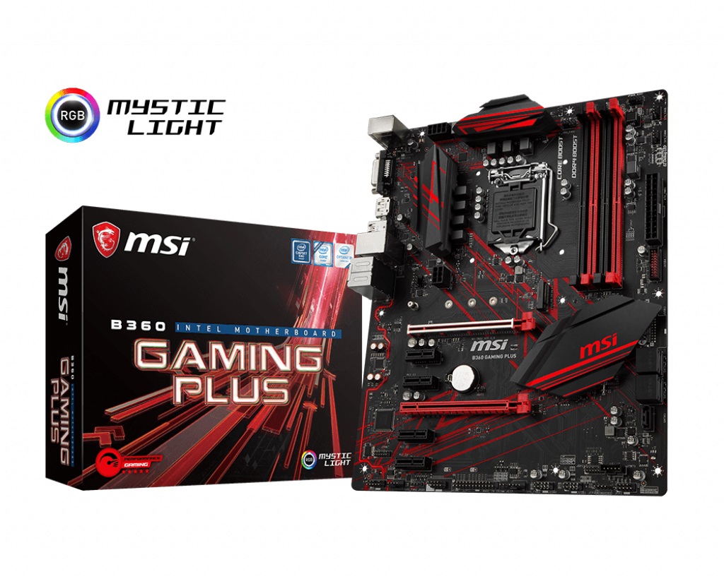 Дънна платка MSI B360 GAMING PLUS