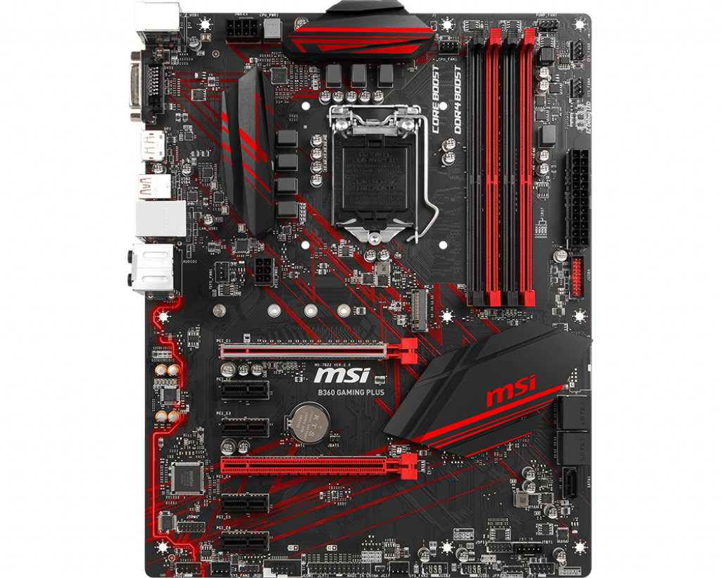 Дънна платка MSI B360 GAMING PLUS