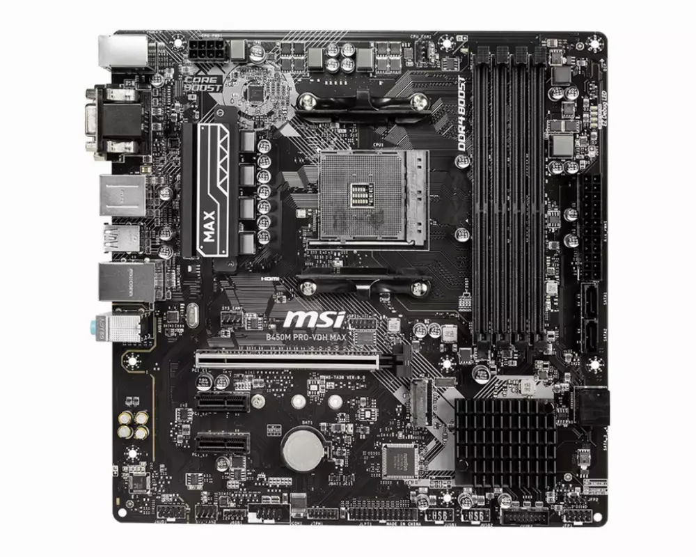 Дънна платка MSI B450M PRO-VDH MAX