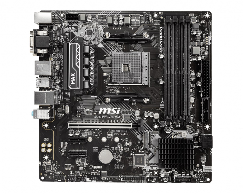 Дънна платка MSI B450M PRO-VDH MAX