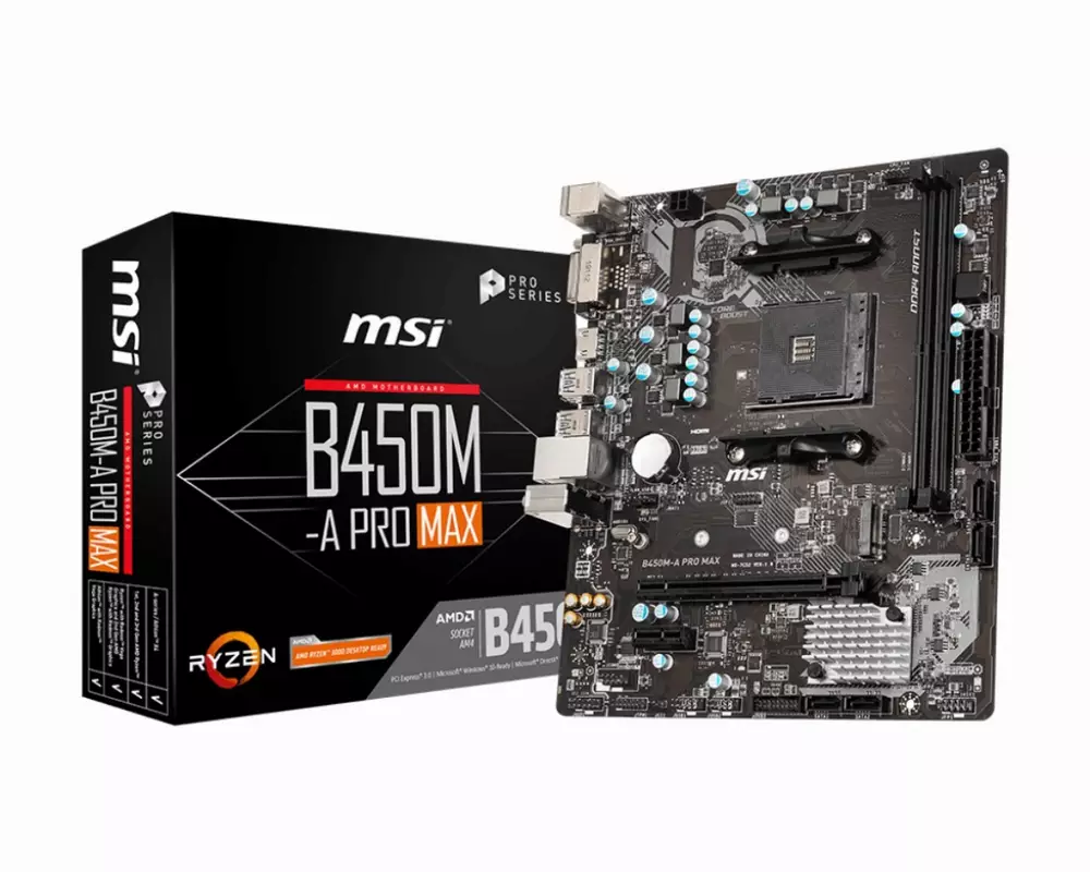 Дънна платка MSI B450M-A PRO MAX