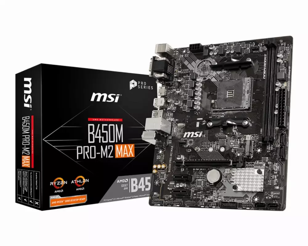 Дънна платка MSI B450M PRO-M2 MAX