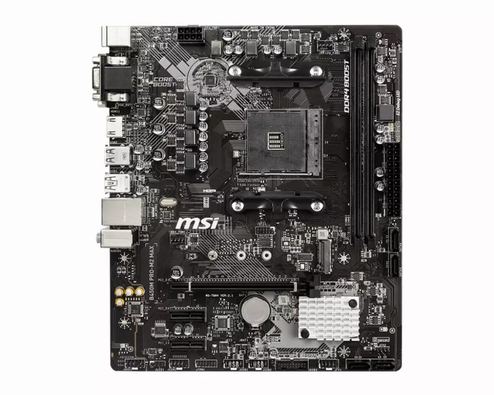 Дънна платка MSI B450M PRO-M2 MAX