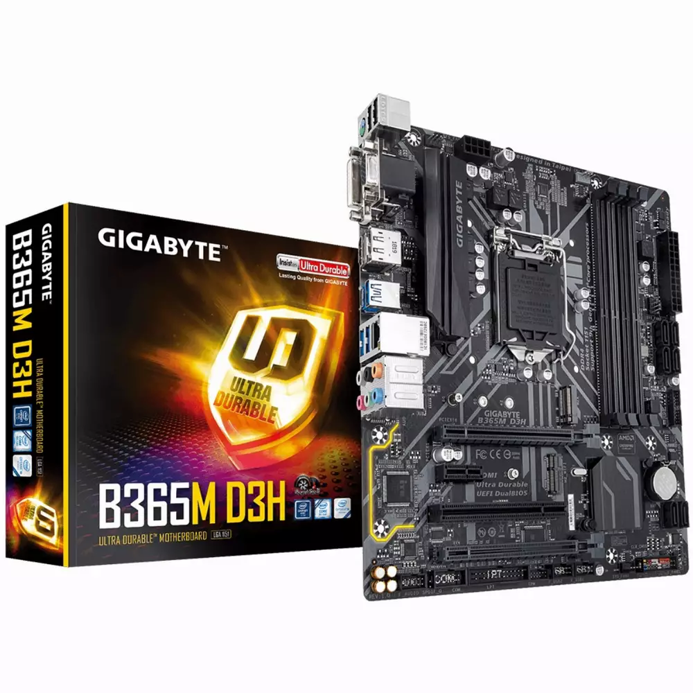 Дънна платка GIGABYTE B365M D3H