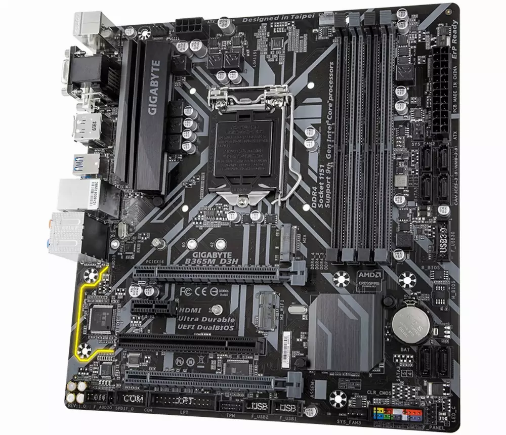 Дънна платка GIGABYTE B365M D3H