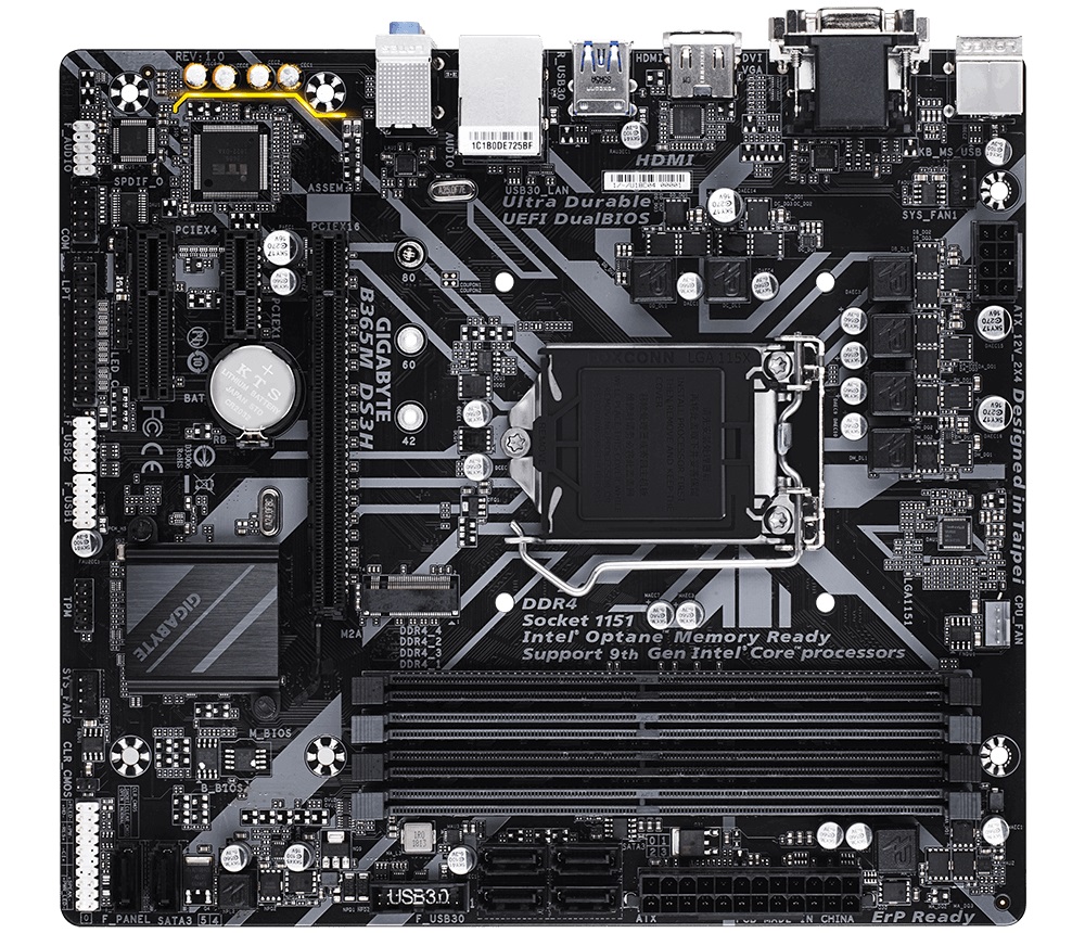 Дънна платка Gigabyte B365M DS3H