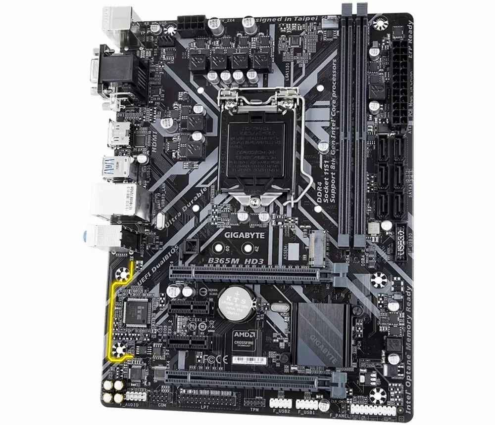 Дънна платка Gigabyte B365M HD3
