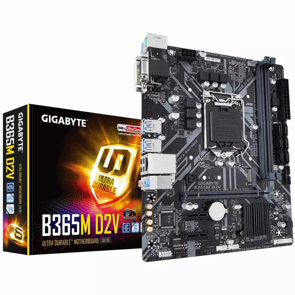 Дънна платка Gigabyte B365M D2V