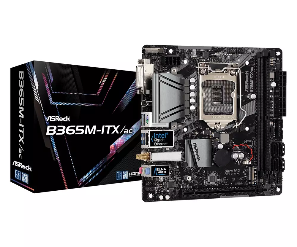Дънна платка ASROCK B365M-ITX/AC