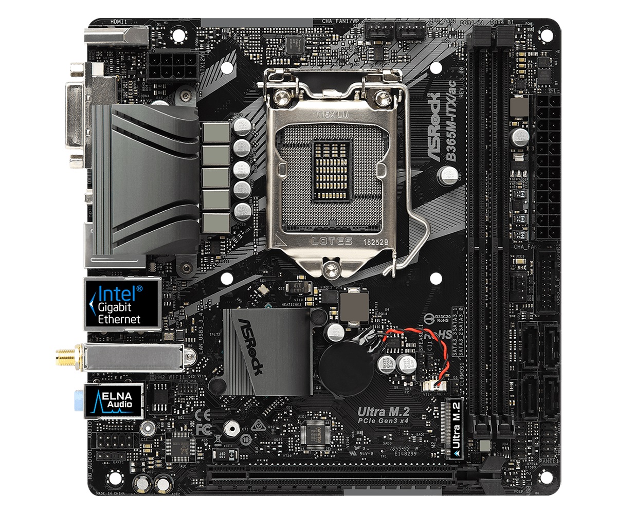 Дънна платка ASROCK B365M-ITX/AC