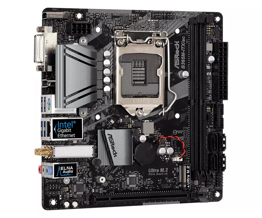 Дънна платка ASROCK B365M-ITX/AC