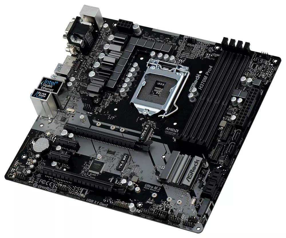Дънна платка ASROCK H370M PRO 4