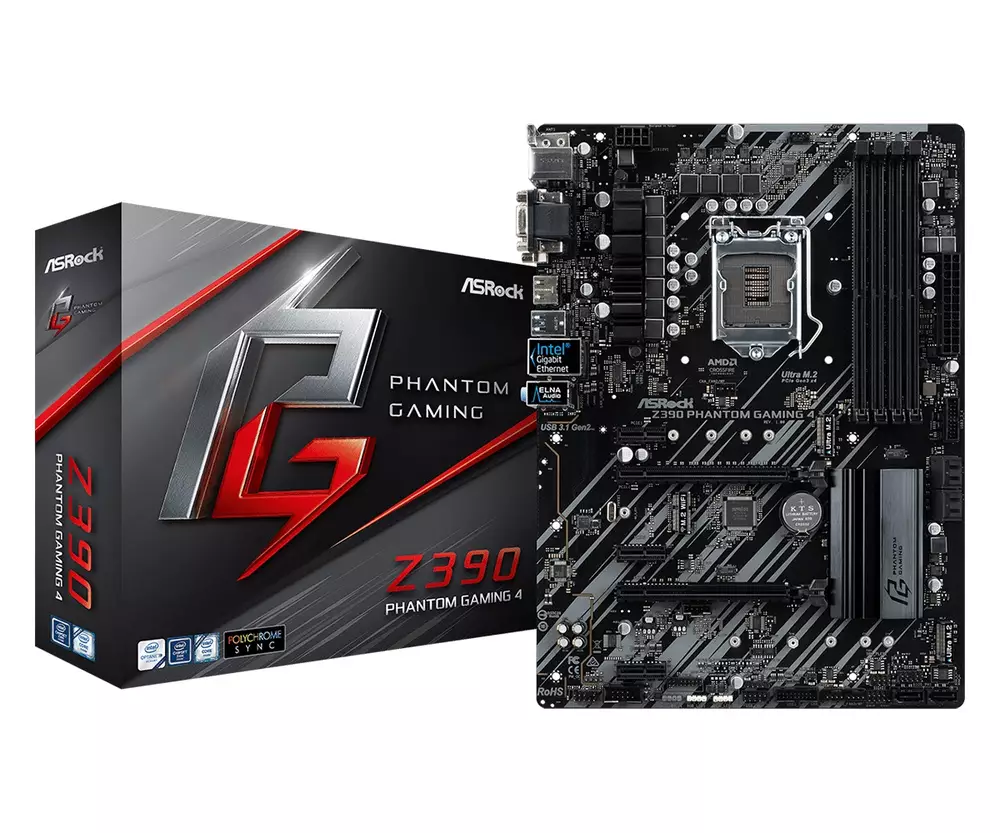 Дънна платка ASROCK Z390 PHANTOM GAMING