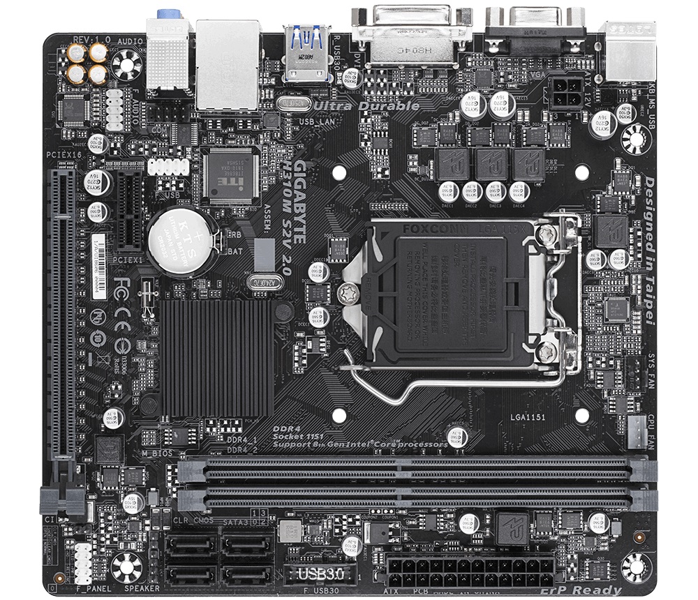 Дънна платка Gigabyte H310M S2V  2.0