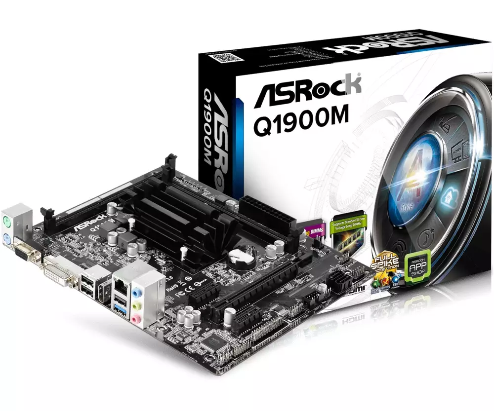 Дънна платка ASROCK Q1900M, Intel Quad-Core Processor J1900
