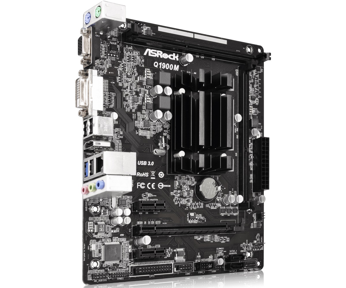 Дънна платка ASROCK Q1900M, Intel Quad-Core Processor J1900