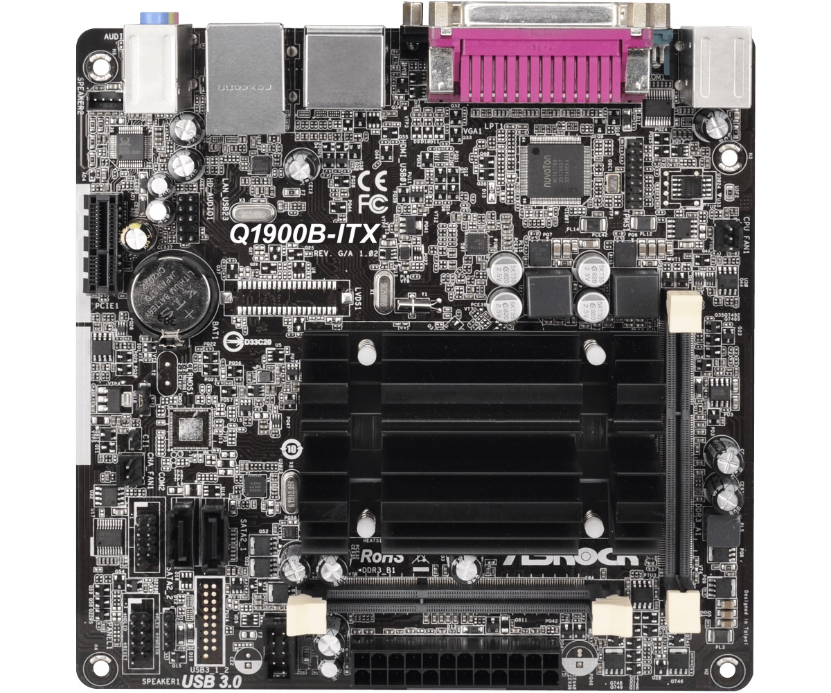 Дънна платка ASROCK Q1900B-ITX, Intel Quad-Core Processor J1900