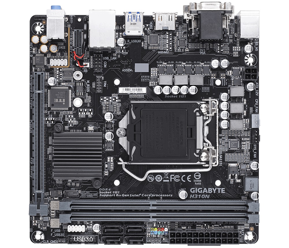 Дънна платка Gigabyte H310N