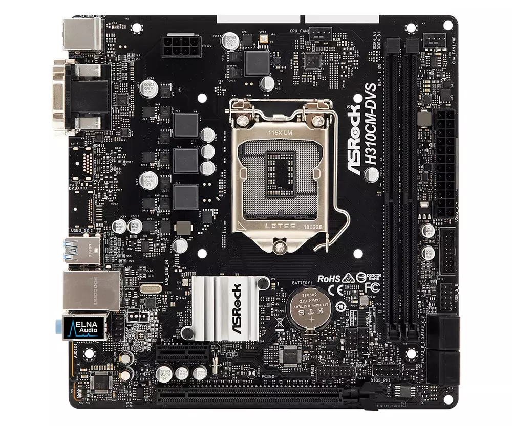 Дънна платка ASRock H310CM-DVS