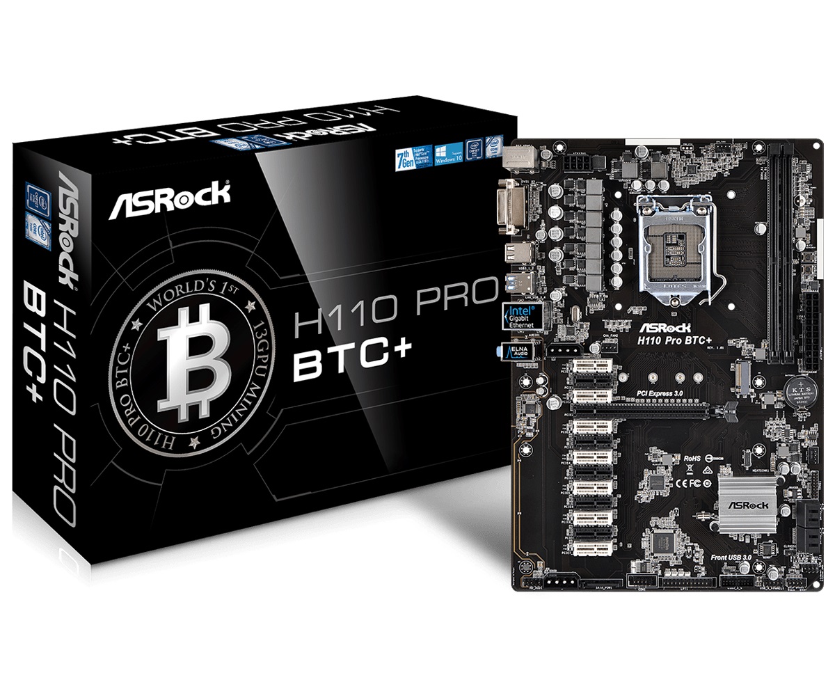 Μητρική πλακέτα ASRock H110 PRO BTC+