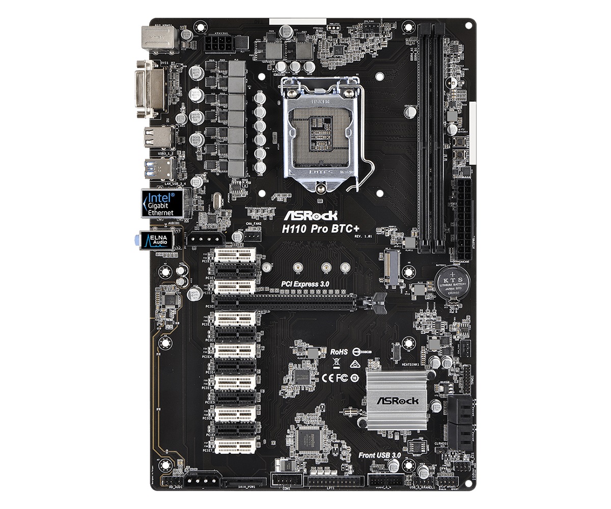 Μητρική πλακέτα ASRock H110 PRO BTC+