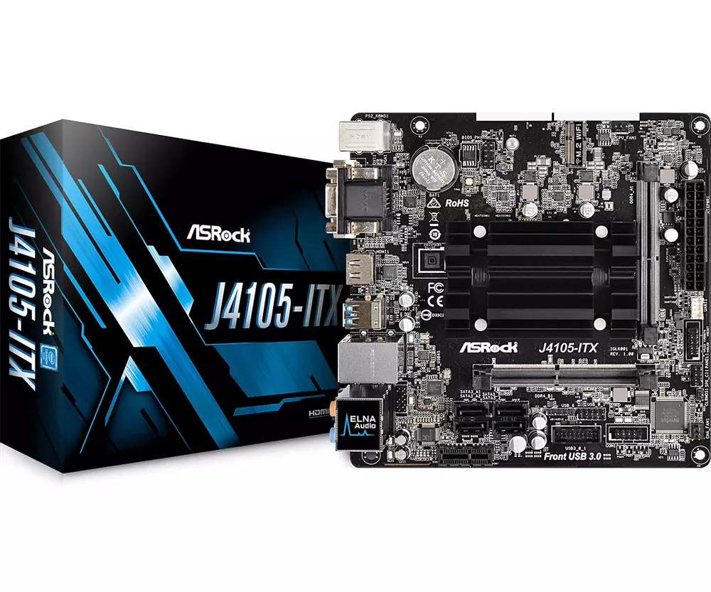 Дънна платка ASRock Intel Quad-Core Processor J4105-ITX
