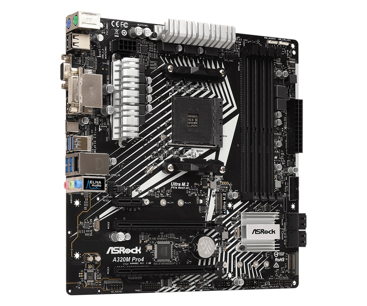 Дънна платка ASROCK A320M PRO4 R2.0