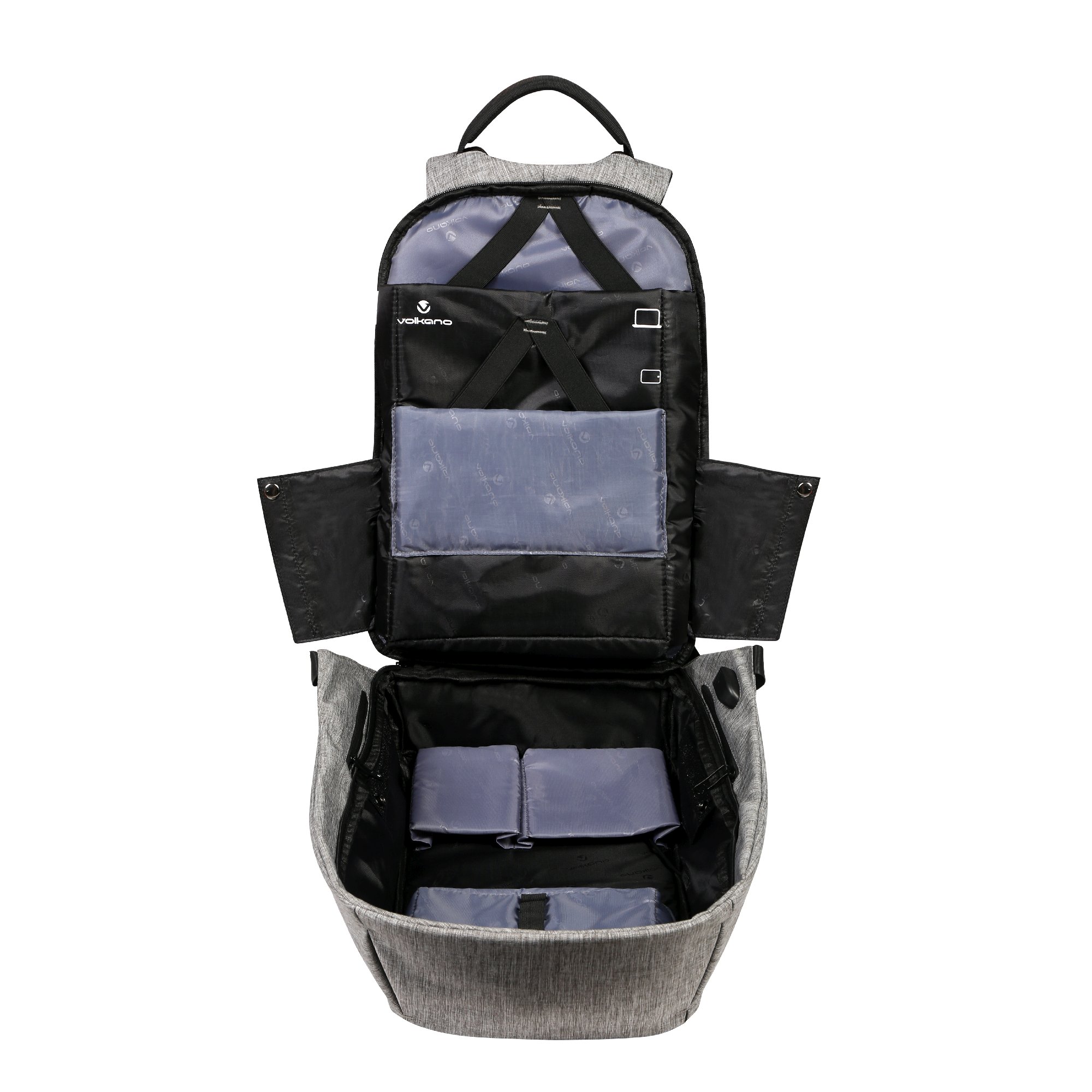 Volkano раница за лаптоп Laptop Smart anti-theft Backpack 15.6" - VK-7028-BKCH